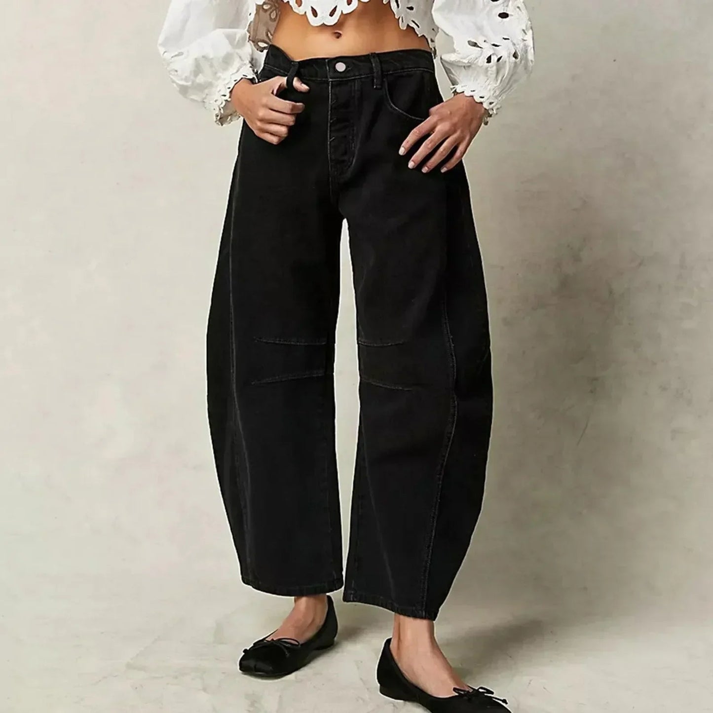 Adley | Dames Flared Broek | Luchtig en Comfortabel met Lage Taille 3