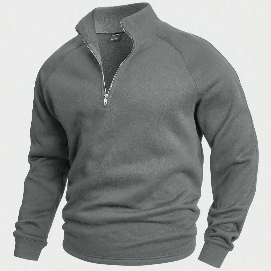 Antonio | Heren Casual Sweater | Halve Rits en Comfortabele Pasvorm 2