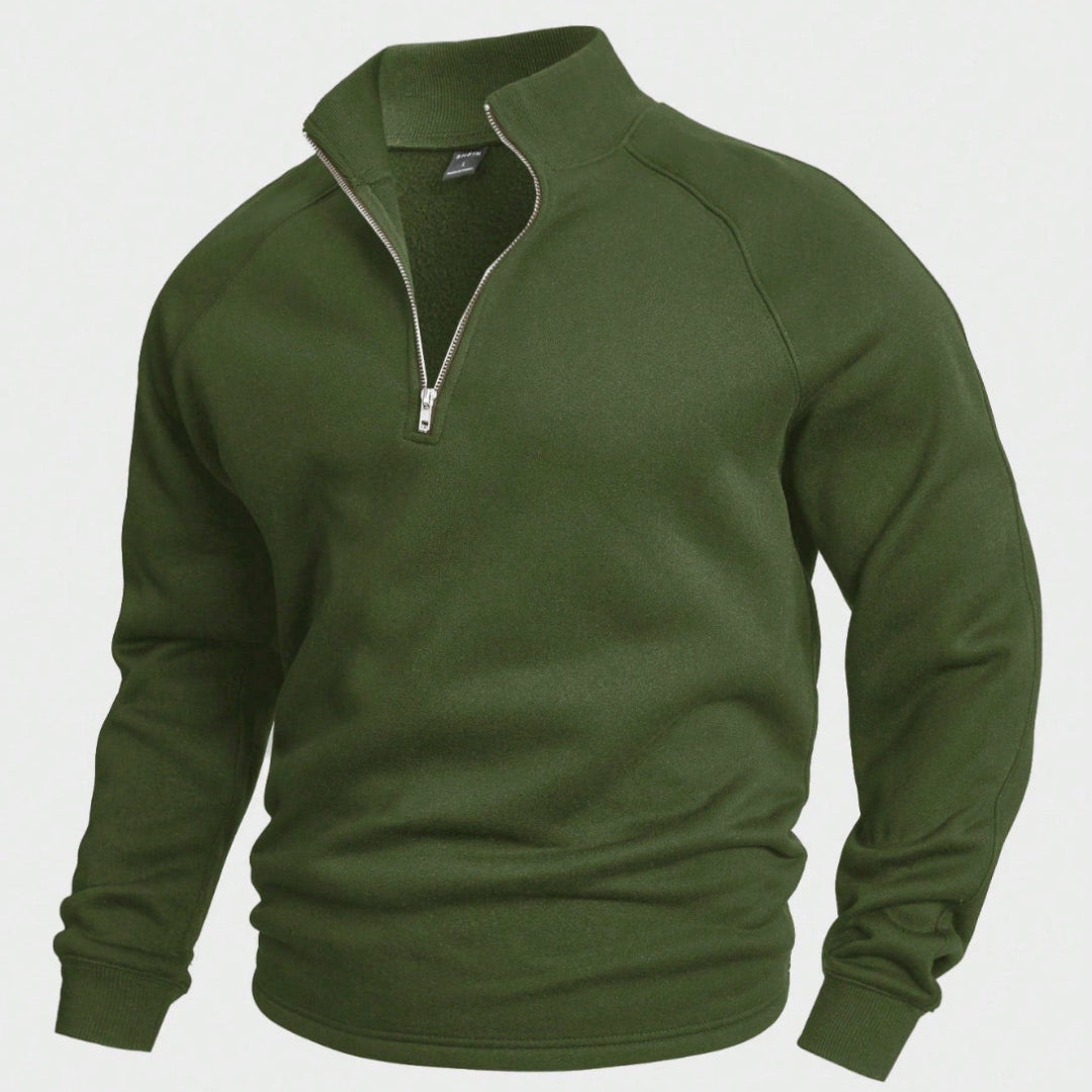 Antonio | Heren Casual Sweater | Halve Rits en Comfortabele Pasvorm 1