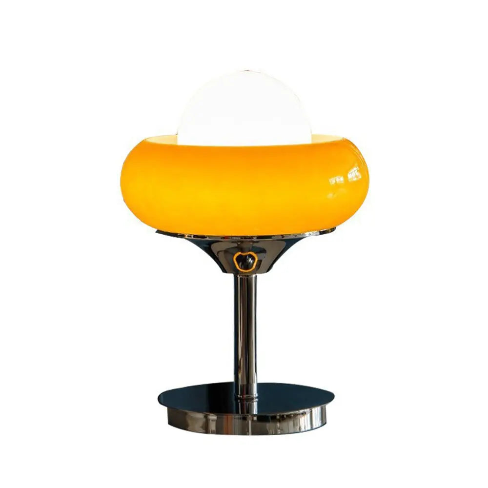 Bauhaus | Vintage Gele Tafel Lamp | Retro Elegantie voor Modern Interieur 5