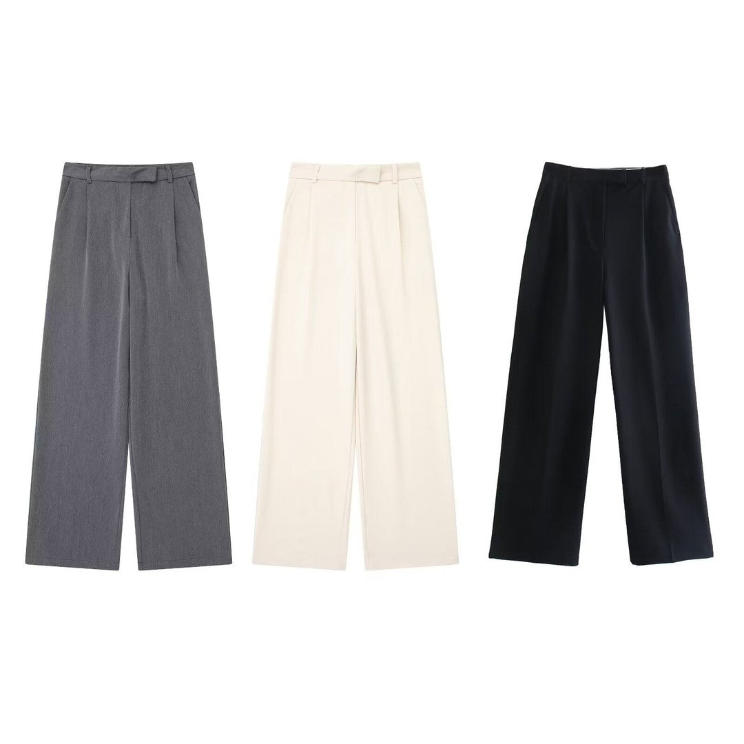 Berlin | Zwarte Wijde Broek Dames | Comfortabele Pantalon met Wijde Pijp Pantalon Esto Moda