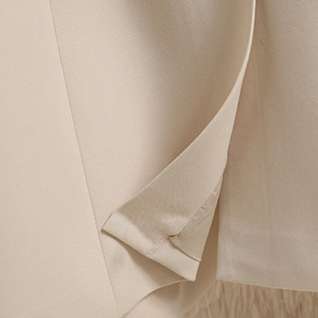 Chiana | Dames Zwarte Lange Blazer | Elegante Pasvorm met Riem Short jacket Esto Moda