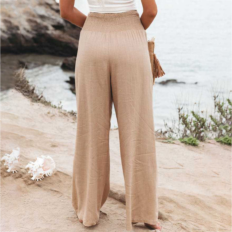 Eline | Luchtige High Waist Pantalon Dames | Elegante Dames Trousers Pantalon Esto Moda