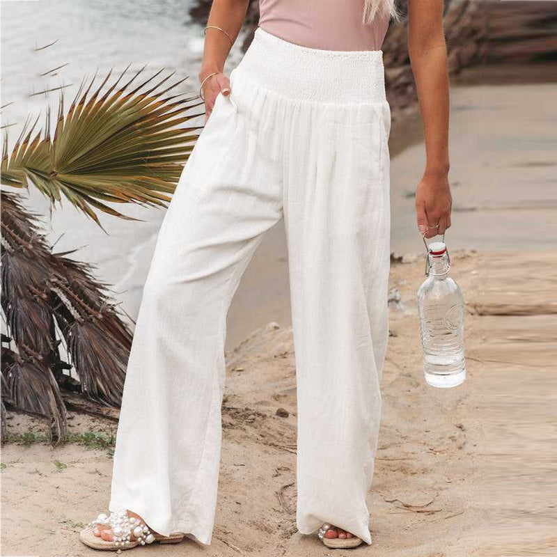 Eline | Luchtige High Waist Pantalon Dames | Elegante Dames Trousers Pantalon Esto Moda