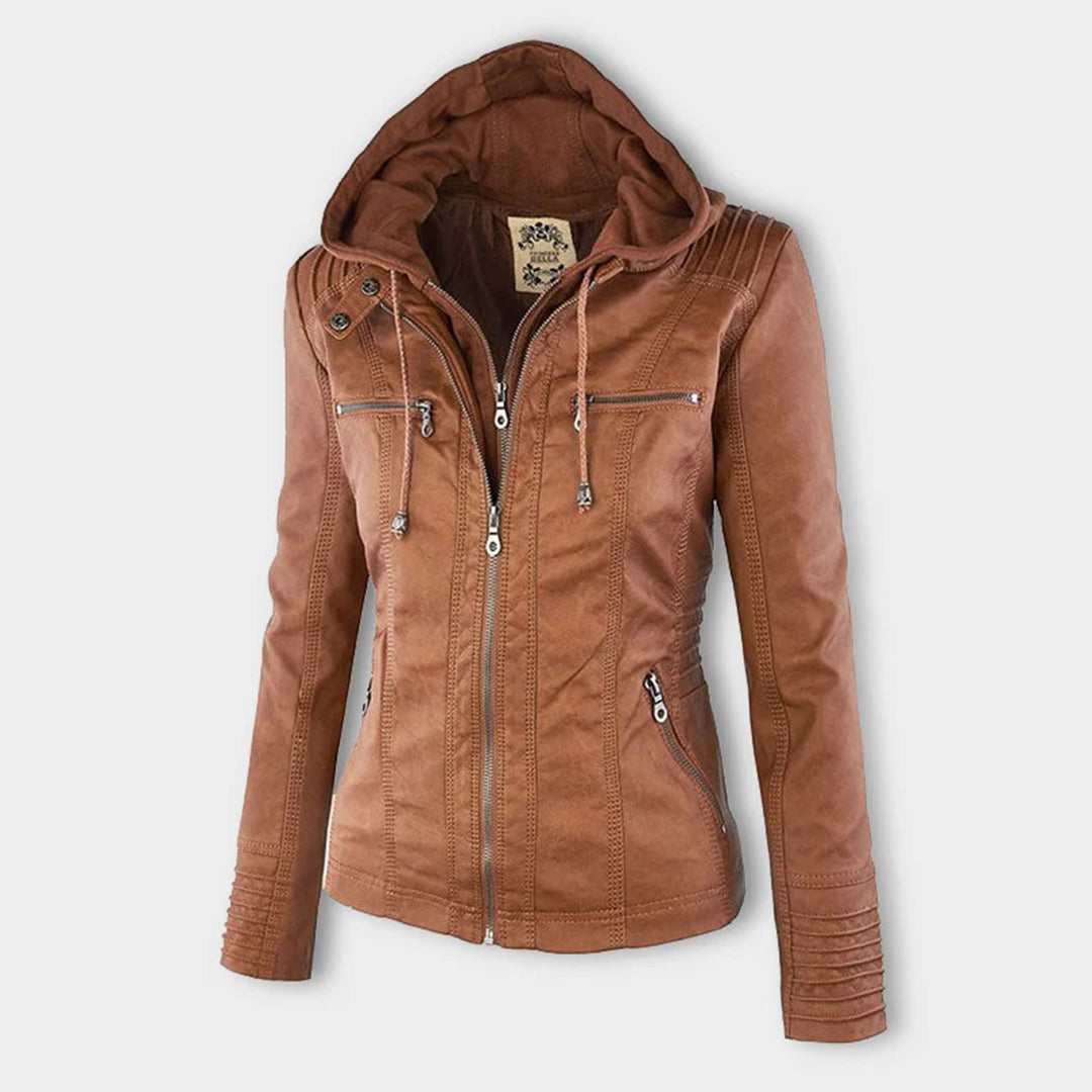 Emma | Dames Winter Jas | Lange Waterdichte met Capuchon Rain jacket Esto Moda