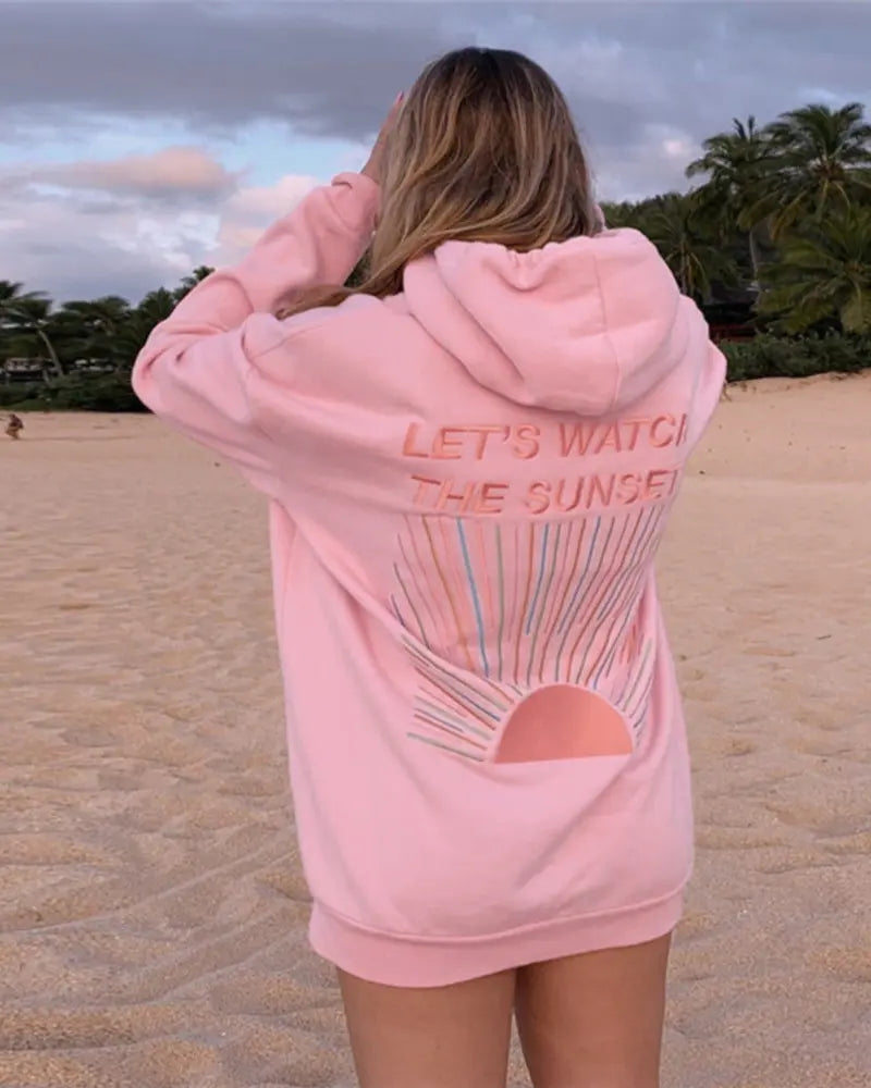 Emma | Dames Zachte Hoodie | Trendy en Comfortabel , Hoodie , Roze , Esto Moda