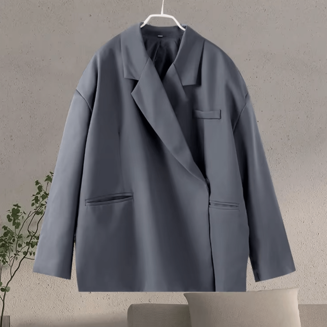 Felice | Dames Zwarte Oversized Blazer | Trendy en Comfortabel Short jacket Esto Moda