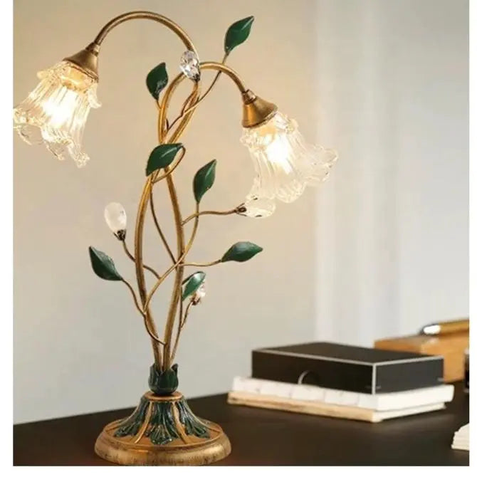 Fleur | Elegante Franse Vintage Tafellamp | Delicaat Bloemdesign 4