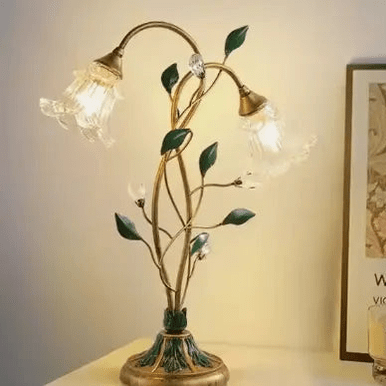 Fleur | Elegante Franse Vintage Tafellamp | Delicaat Bloemdesign 5