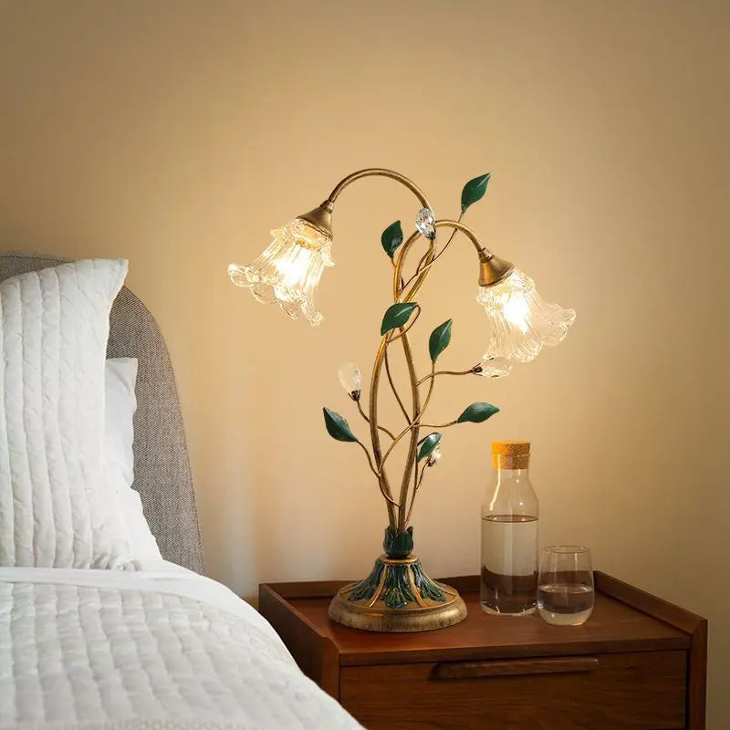 Fleur | Elegante Franse Vintage Tafellamp | Delicaat Bloemdesign 6