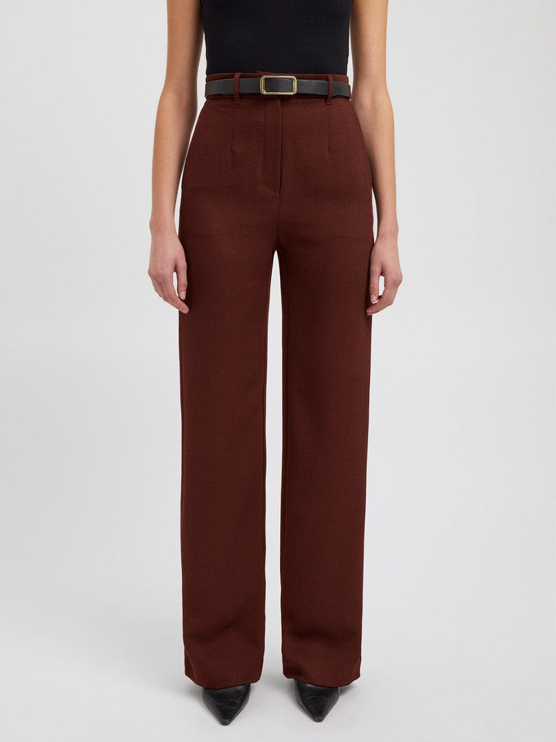 Genia | Dames Casual Chique Pantalon | Rechte Pasvorm met Zakken Pantalon Esto Moda