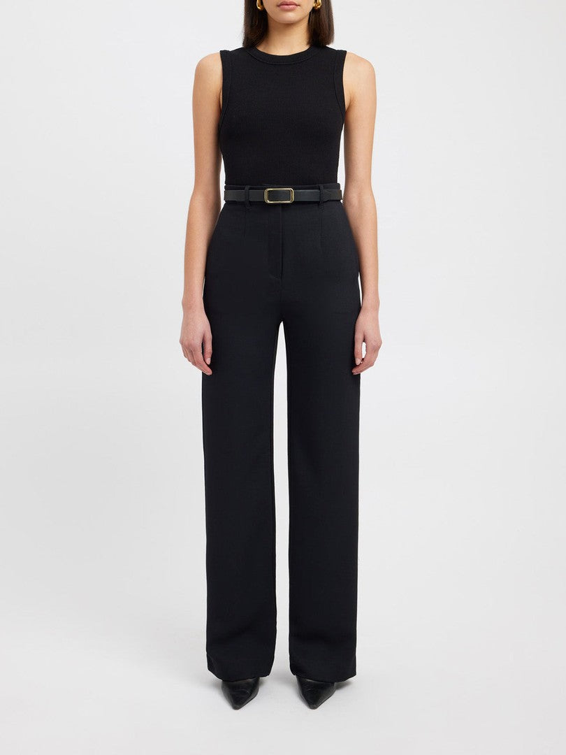 Genia | Dames Casual Chique Pantalon | Rechte Pasvorm met Zakken Pantalon Esto Moda