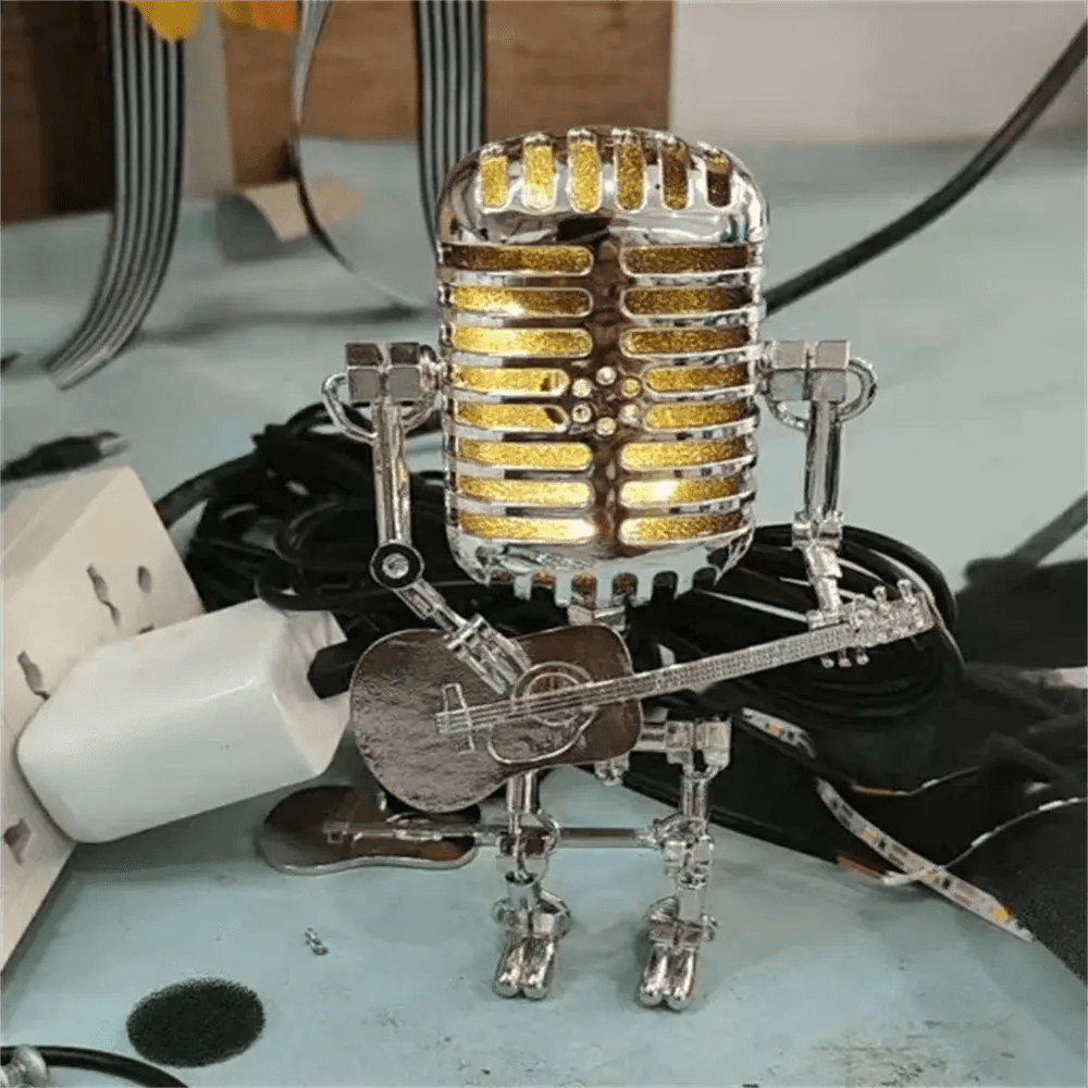 Guitarlamp | Luxe Dimbare Robot Lamp | Elegante Tafelverlichting 4