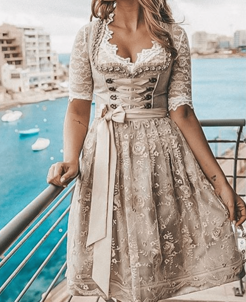 Heidi | Dames Dirndl Jurk | Traditioneel Oktoberfest Jurkje Dirndl dress Esto Moda