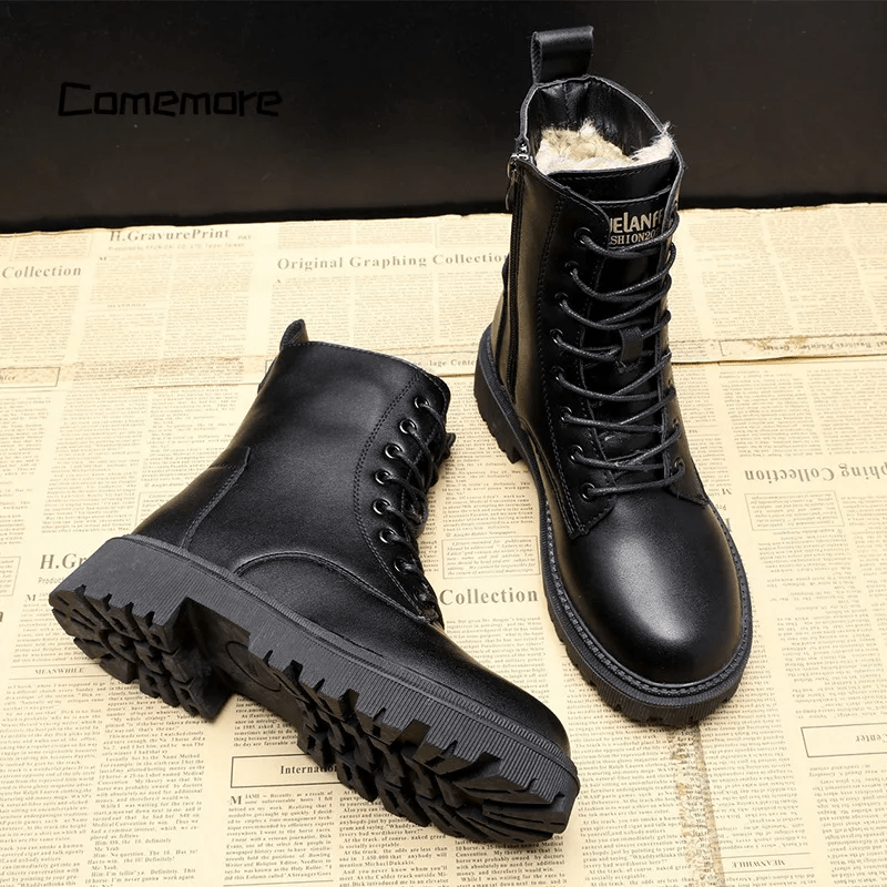 Isabel | Dames Leren Winterlaarzen | Warm en Comfortabel Boots Esto Moda