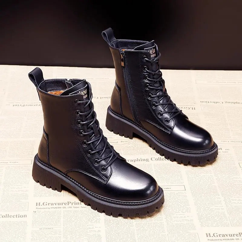 Isabel | Dames Leren Winterlaarzen | Warm en Comfortabel Boots Esto Moda