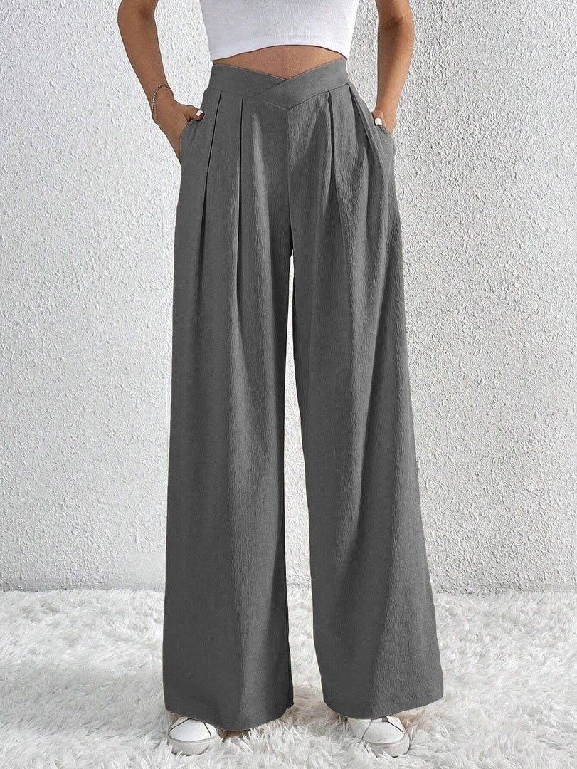 Jaelyn | Dames Flared Pantalon | Hoge Taille en Wijde Pijpen Pantalon Esto Moda