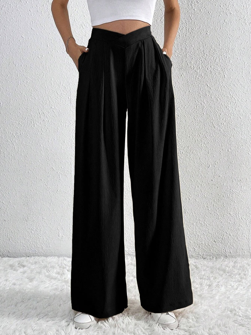 Jaelyn | Dames Flared Pantalon | Hoge Taille en Wijde Pijpen Pantalon Esto Moda