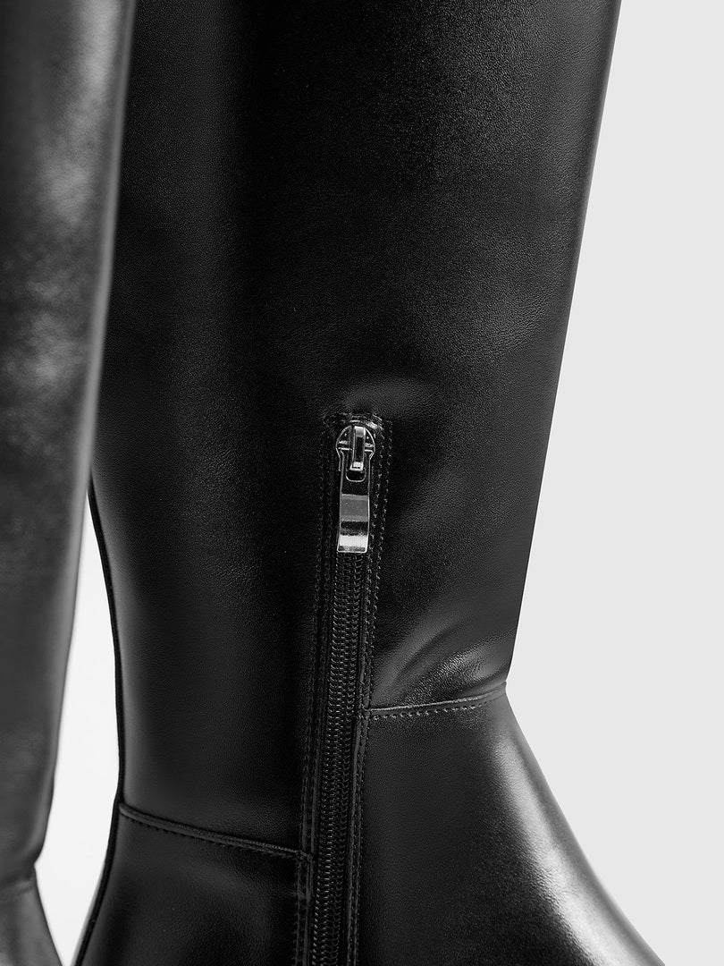 Jedy | Dames Laarzen van Echt Leer | Kniehoog en Comfortabel Boots Esto Moda