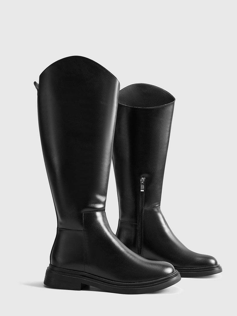 Jedy | Dames Laarzen van Echt Leer | Kniehoog en Comfortabel Boots Esto Moda