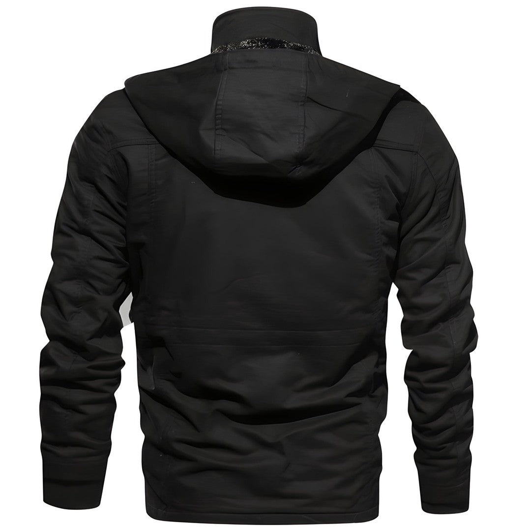 Joris | Heren Militair Jack | Warm met Fleece Gevoerde Capuchon en Meerdere Zak Rain jacket Esto Moda