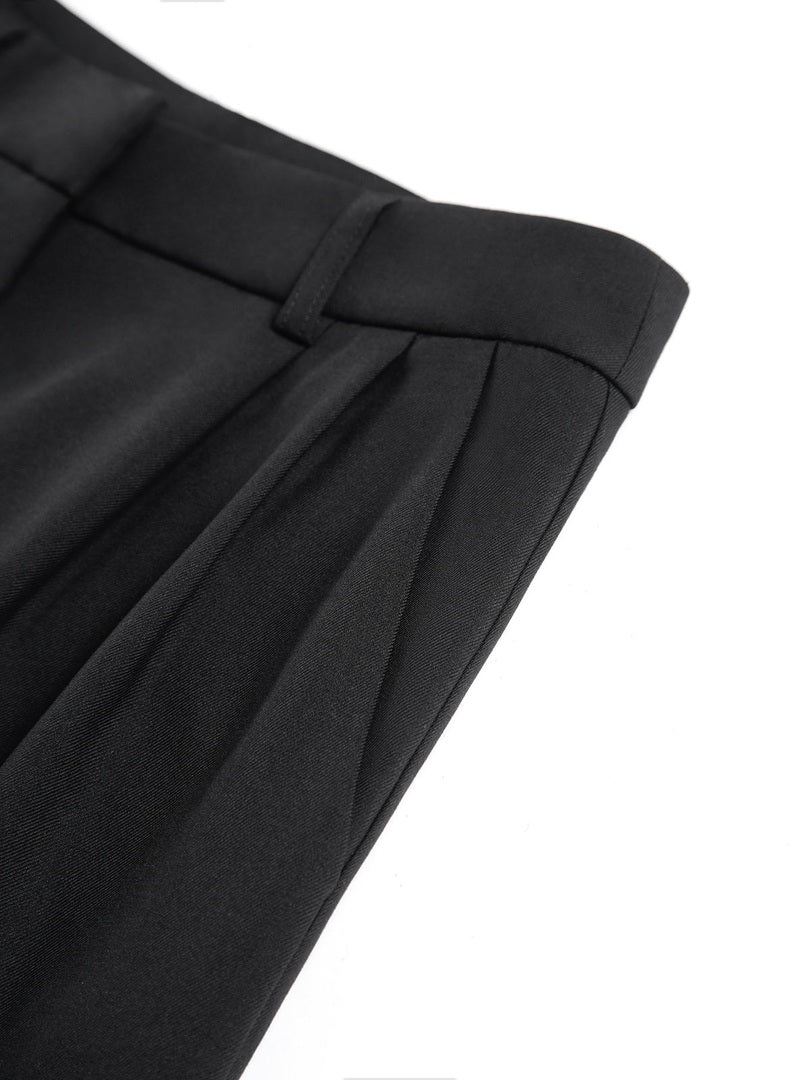 Julea | Dames Hoge Taille Broek | Elegante Zwarte Pantalon met Flatterende Pasvorm Pantalon Esto Moda