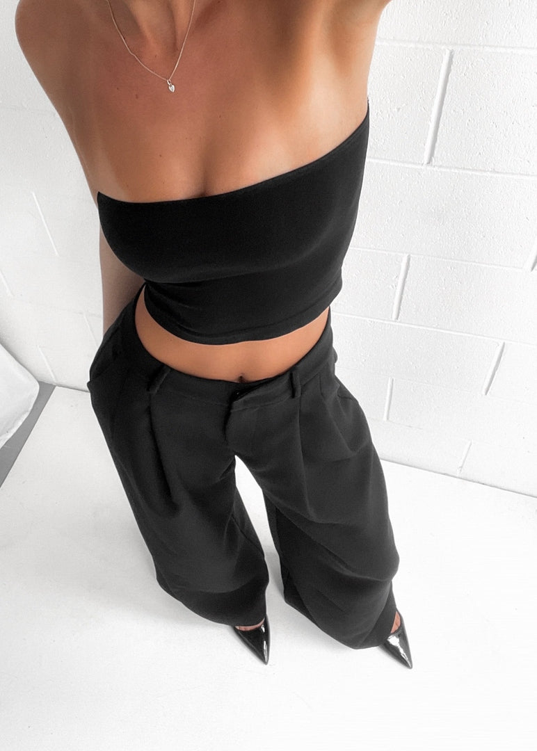 Lisa | Palazzo Pantalon Dames | Hoge Taille Luxe Crepe Broek Pantalon Esto Moda