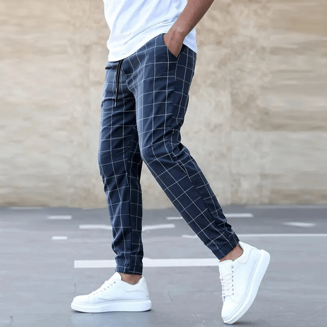 Mark | Heren Comfortabele Ruit Joggingbroek | Ademend en Stijlvol 1