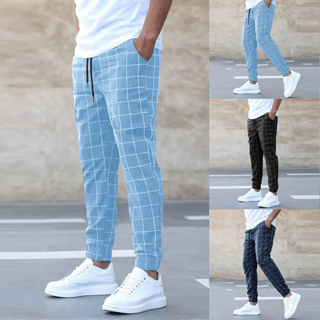 Mark | Heren Comfortabele Ruit Joggingbroek | Ademend en Stijlvol 3