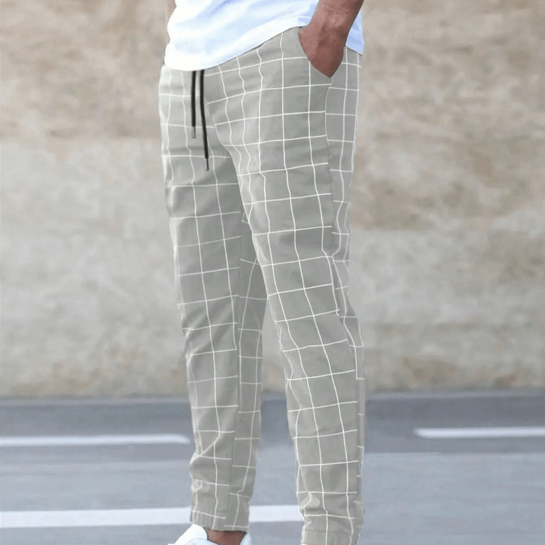 Mark | Heren Comfortabele Ruit Joggingbroek | Ademend en Stijlvol 4
