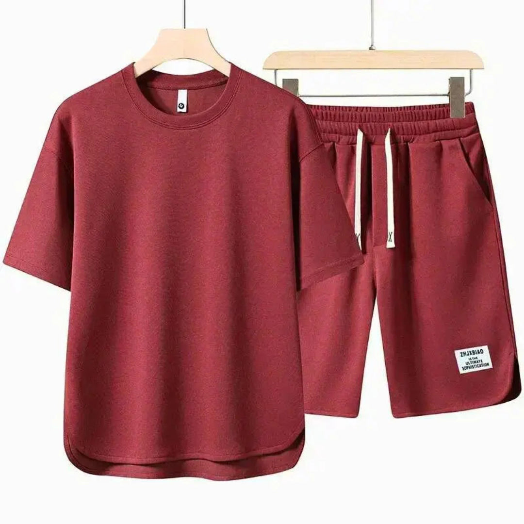 Mark | Mannen Ademend Casual T-Shirt en Shorts Set | Comfortabel en Stijlvol 1