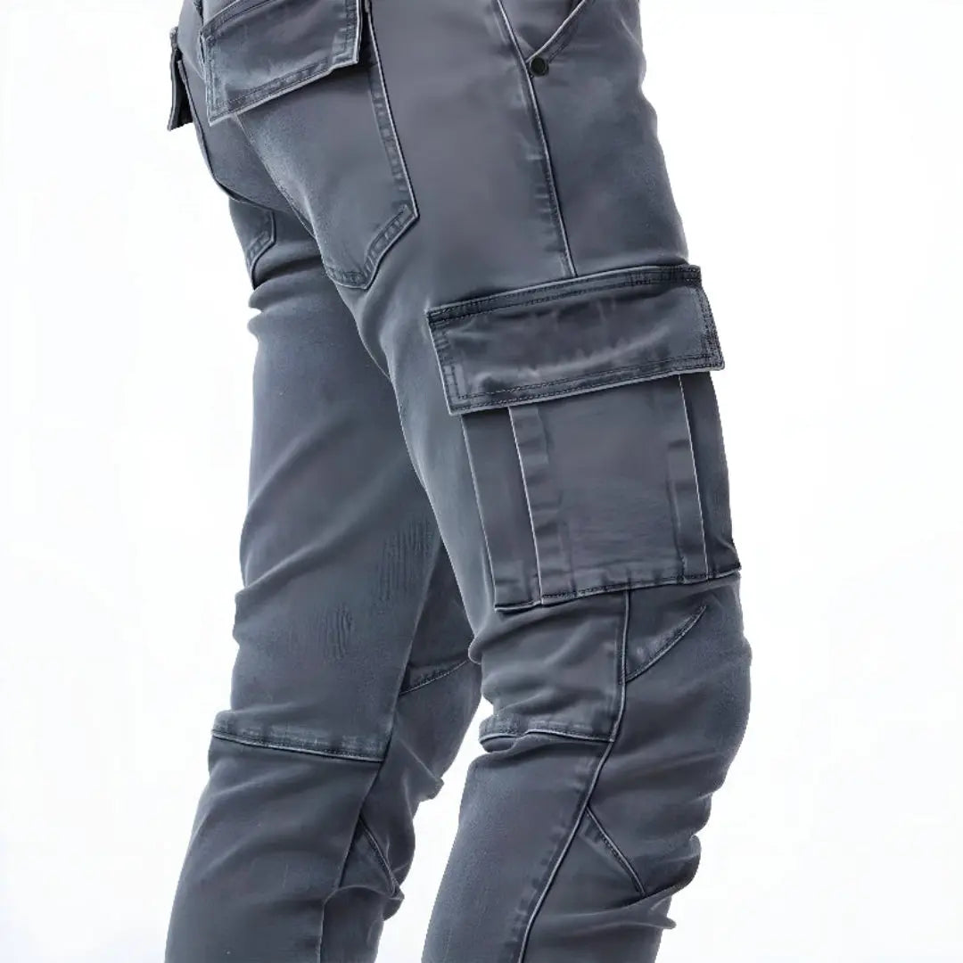 Max | Heren Stretch Denim Cargo Broek | Comfortabel en Functioneel , Cargo Pants , , Esto Moda