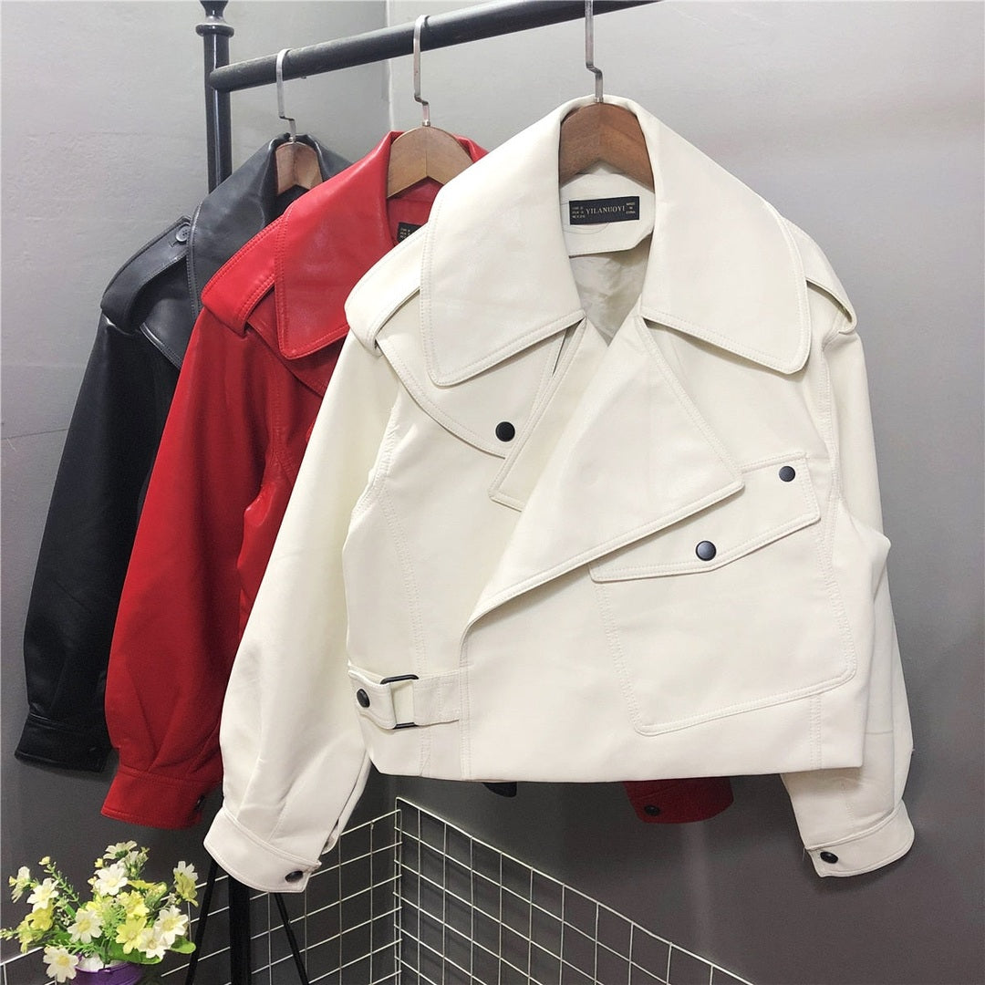 Mylene | Dames Leren Bomberjack | Zwart Tijdloos Design voor Elke Gelegenheid Short jacket Esto Moda