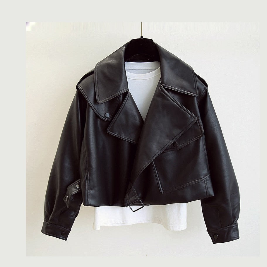Mylene | Dames Leren Bomberjack | Zwart Tijdloos Design voor Elke Gelegenheid Short jacket Esto Moda