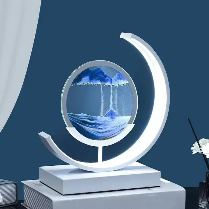 Sandlight | Moderne Quicksand Tafellamp | Unieke 3D Zandkunst 2