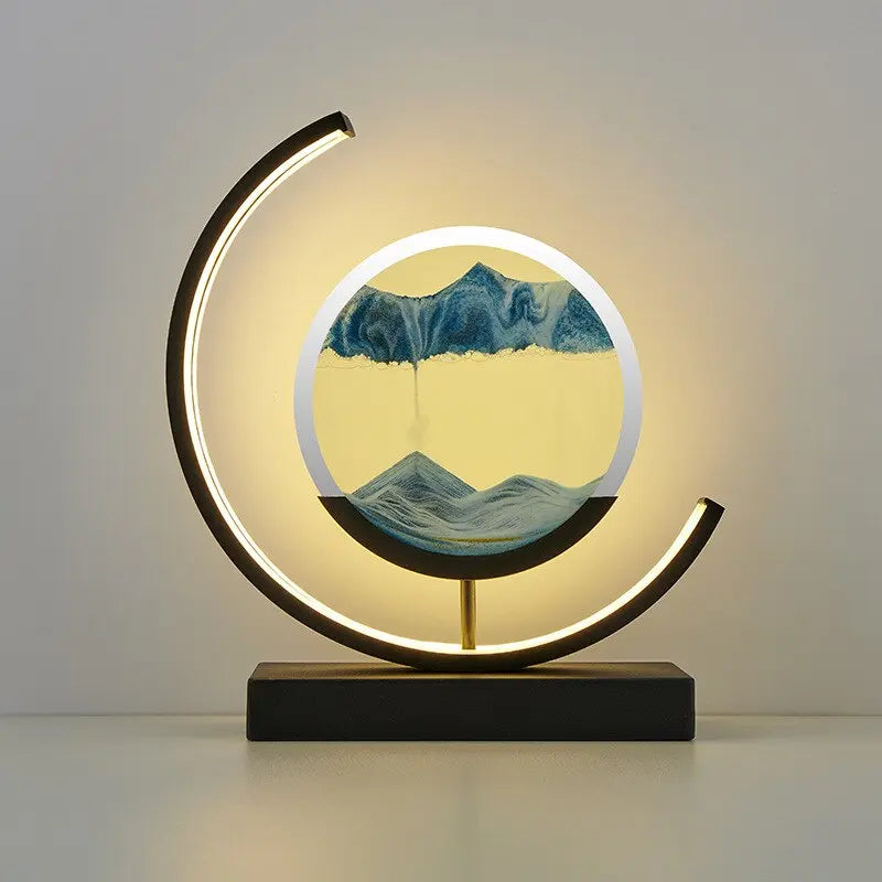 Sandlight | Moderne Quicksand Tafellamp | Unieke 3D Zandkunst 8