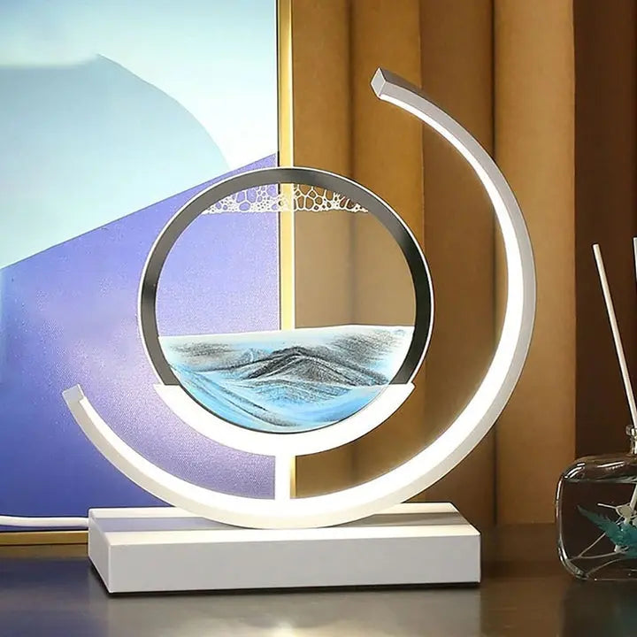 Sandlight | Moderne Quicksand Tafellamp | Unieke 3D Zandkunst 4