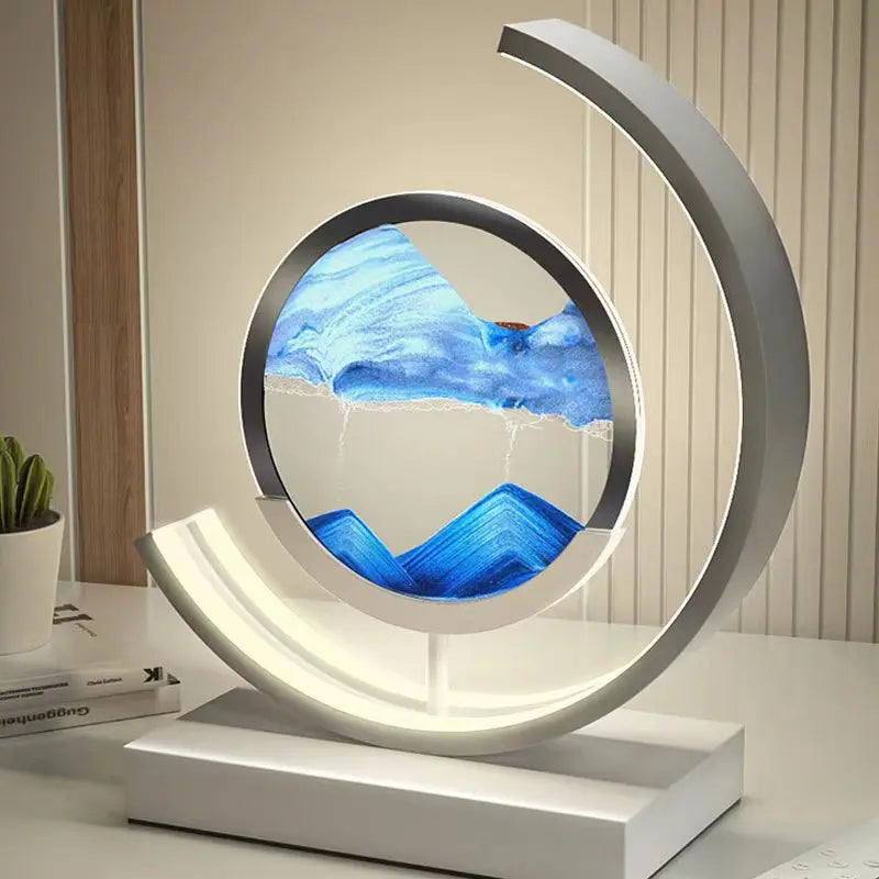 Sandlight | Moderne Quicksand Tafellamp | Unieke 3D Zandkunst 5