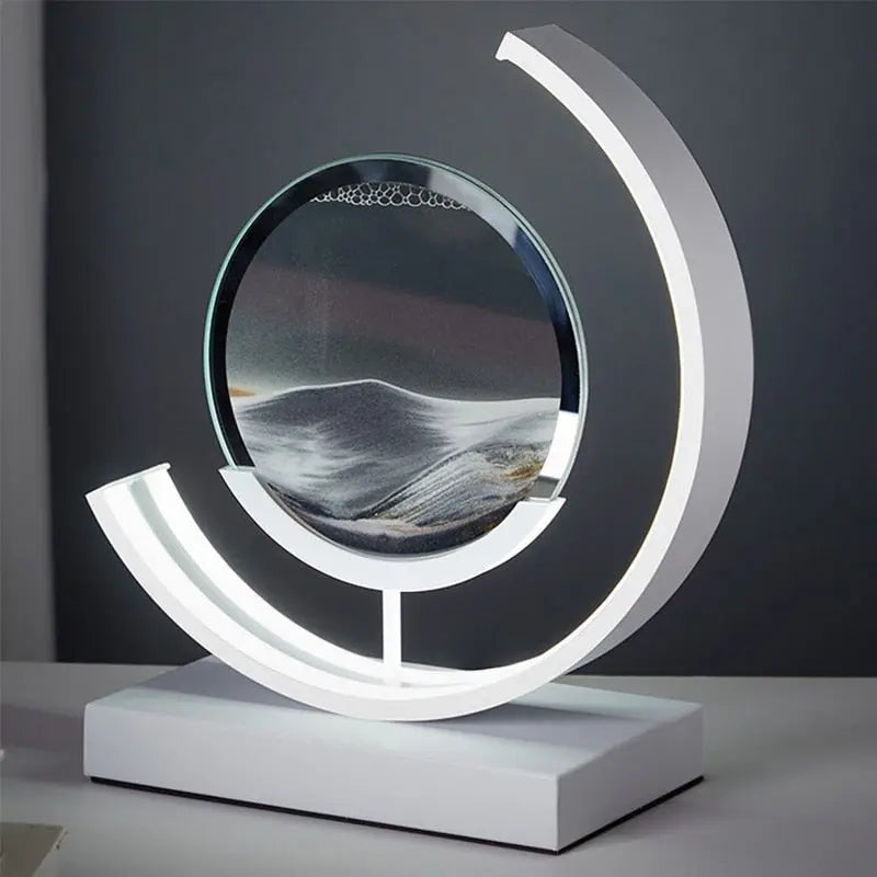 Sandlight | Moderne Quicksand Tafellamp | Unieke 3D Zandkunst 6