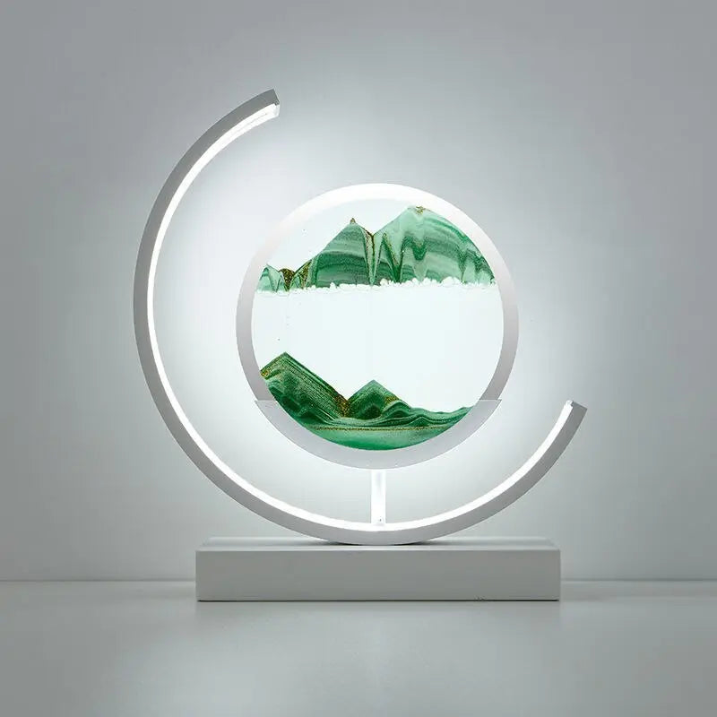 Sandlight | Moderne Quicksand Tafellamp | Unieke 3D Zandkunst 10