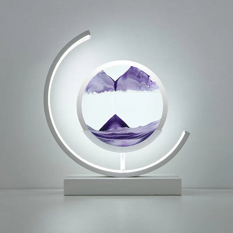 Sandlight | Moderne Quicksand Tafellamp | Unieke 3D Zandkunst 11