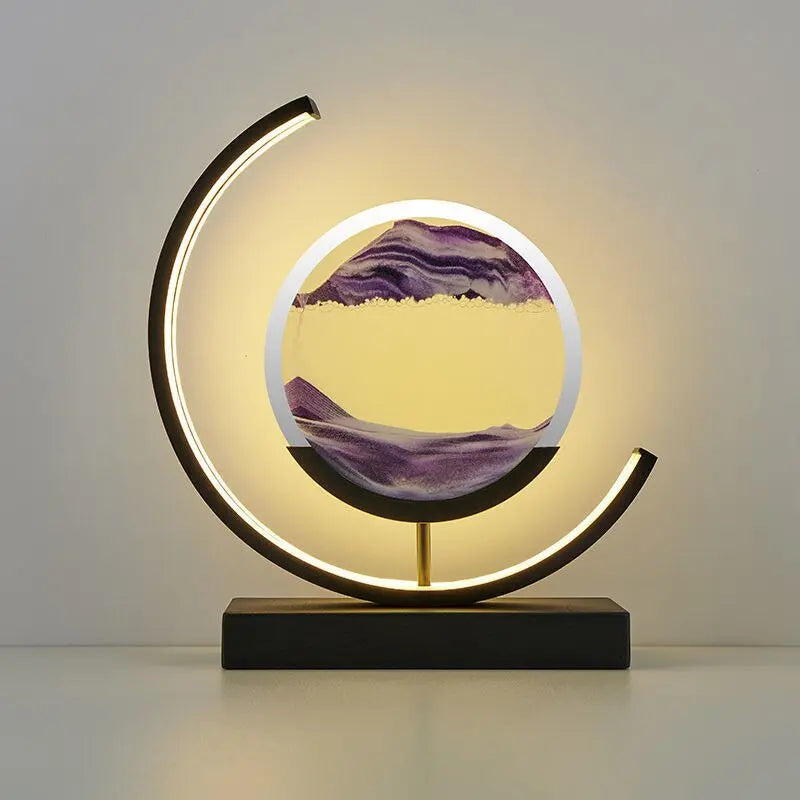 Sandlight | Moderne Quicksand Tafellamp | Unieke 3D Zandkunst 7