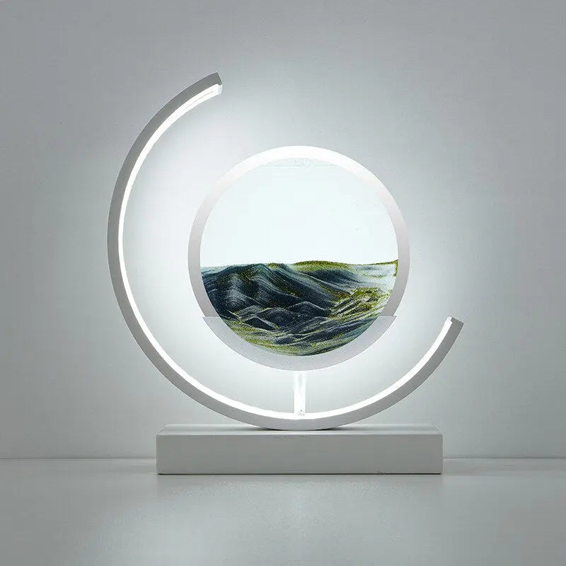 Sandlight | Moderne Quicksand Tafellamp | Unieke 3D Zandkunst 9