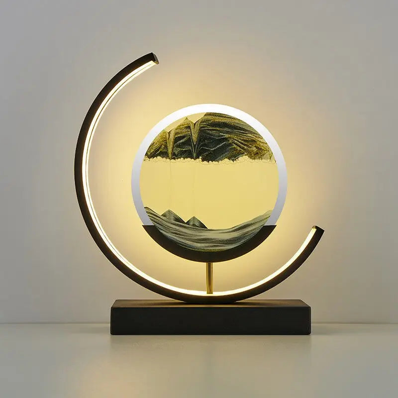 Sandlight | Moderne Quicksand Tafellamp | Unieke 3D Zandkunst 12