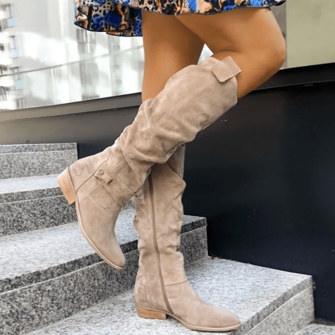 Satine | Elegante Dameslaarzen | Kniehoog Lichtgewicht en Ademend Boots Esto Moda