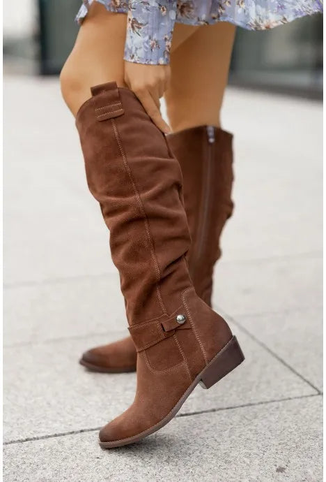 Satine | Elegante Dameslaarzen | Kniehoog Lichtgewicht en Ademend Boots Esto Moda
