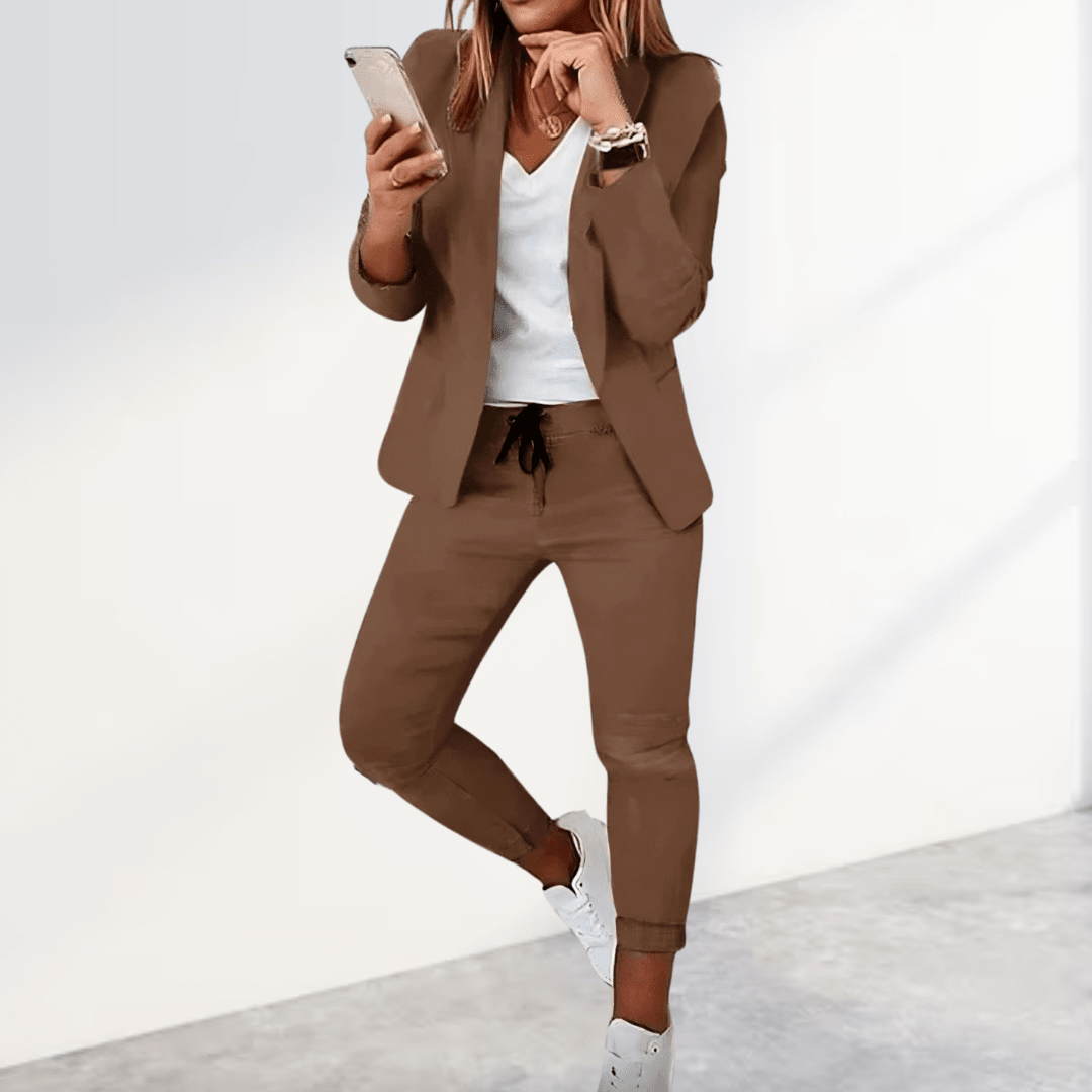 Sophie | Dames Elegante Blazer- en Broekset | Comfortabel en Duurzaam Blazer set Esto Moda
