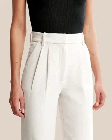 Sophie | Dames Hoge Taille Pantalon | Wijde Broek Pantalon Esto Moda