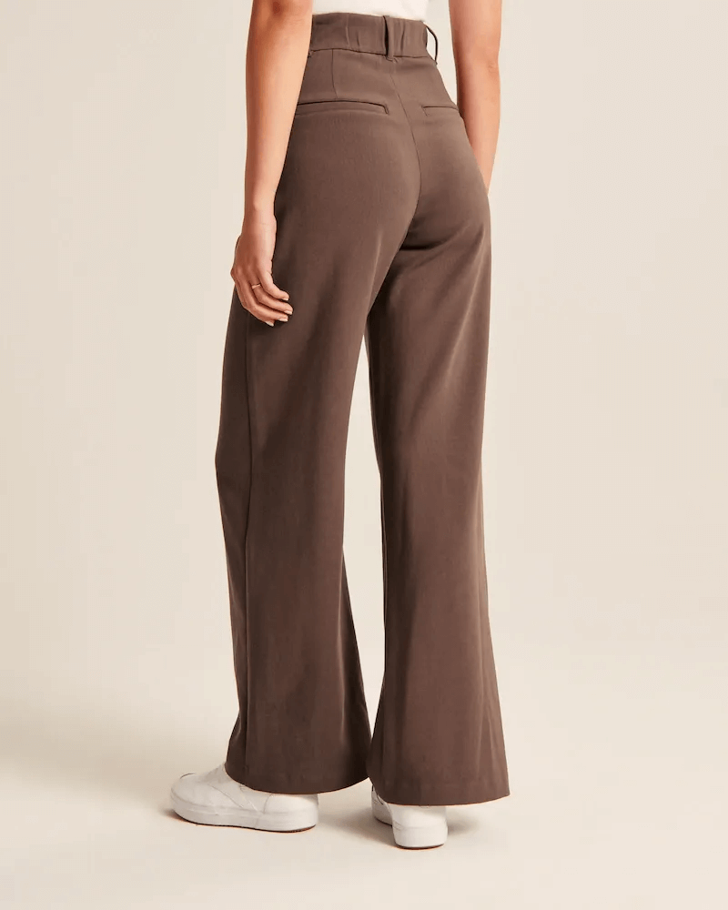 Sophie | Dames Hoge Taille Pantalon | Wijde Broek Pantalon Esto Moda