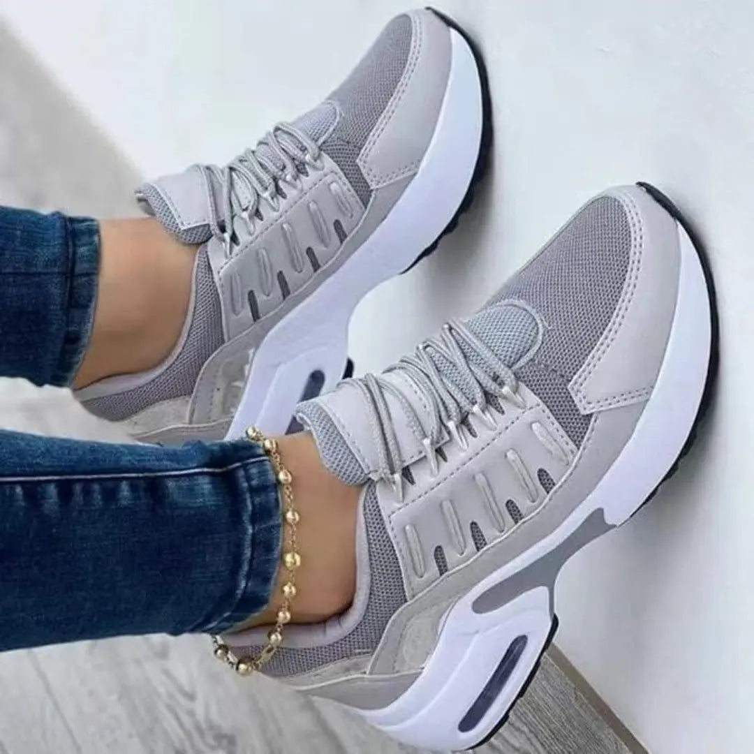 Sophie | Dames Orthopedische Sneakers | Comfortabel en Stijlvol , Woman Shoe , Grijs , Esto Moda